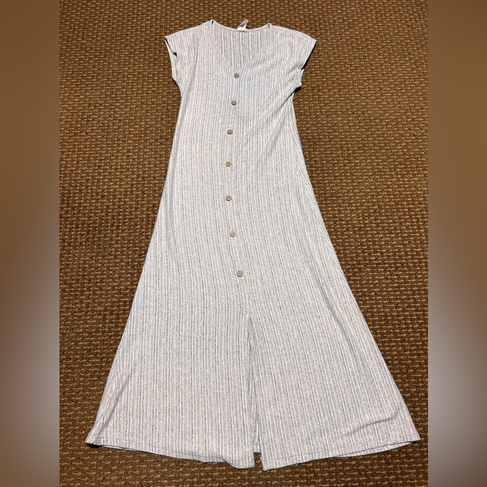 Caution To The Wind Light Gray Maxi Dress
